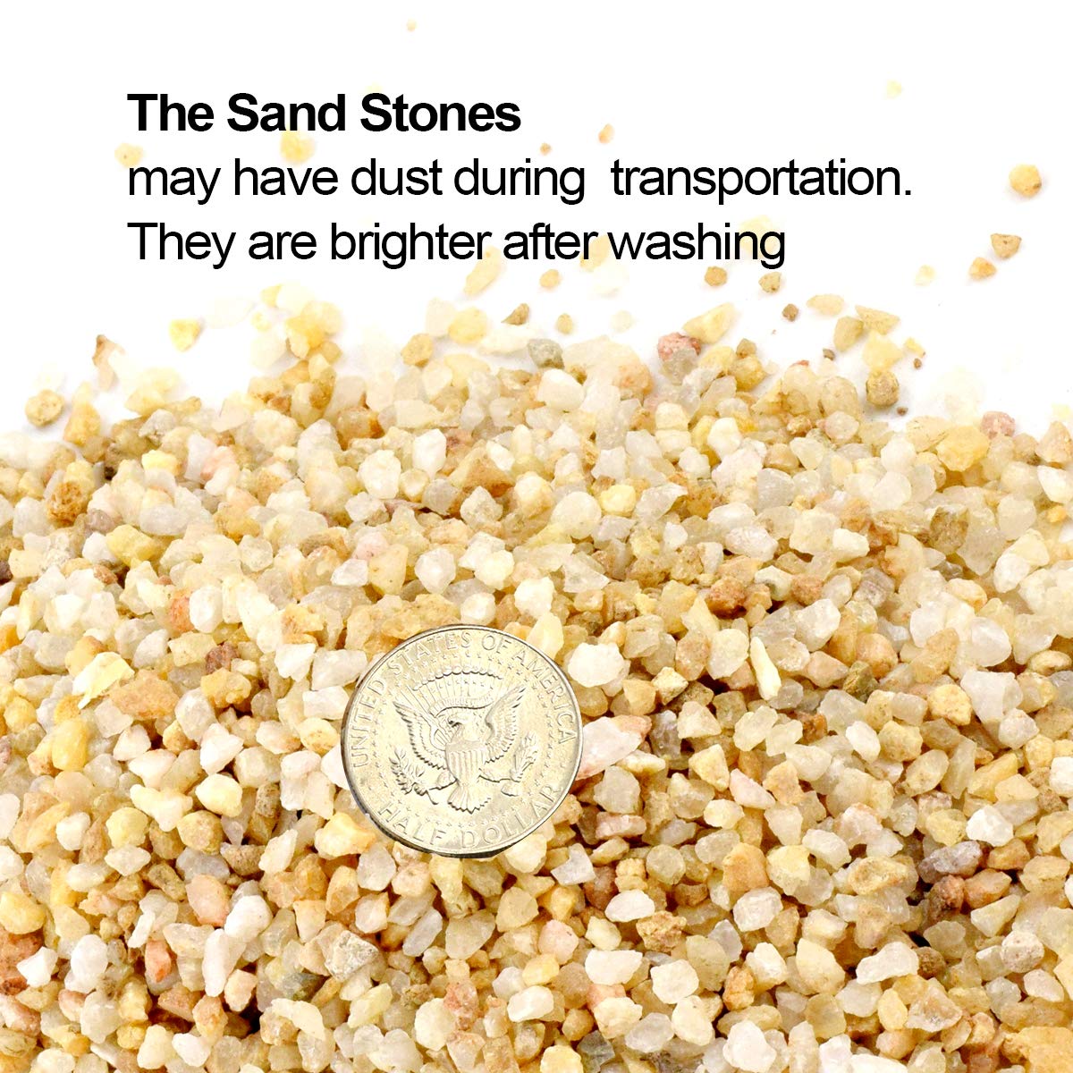 Close-up of TOYPOPOR Coarse Silica Sand texture