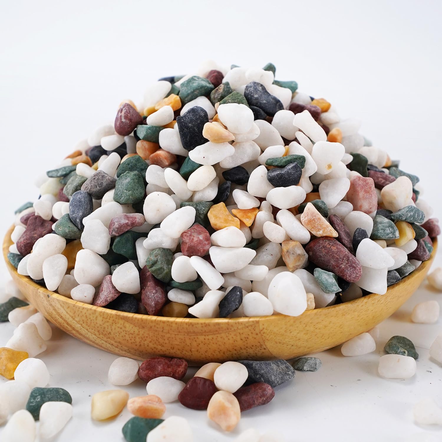 Close-up of TOYPOPOR pebbles showing vibrant colours