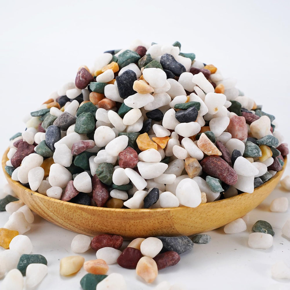 Close-up of TOYPOPOR pebbles showing vibrant colours