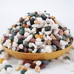 Close-up of TOYPOPOR pebbles showing vibrant colours