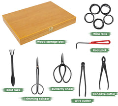 Close-up of trimming scissor from SOLIGT Bonsai Tool Set