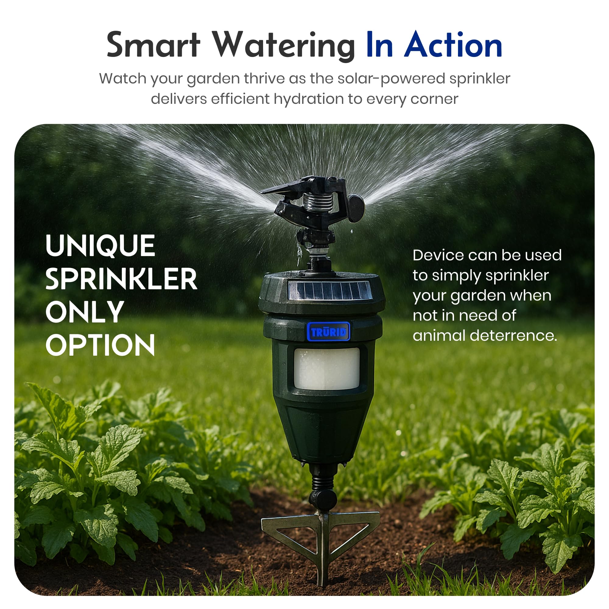 Close-up of TRURID sprinkler's motion sensor