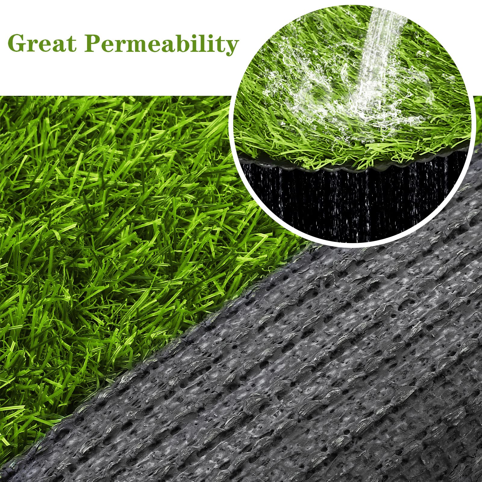 Close-up of TURSTIN synthetic turf texture