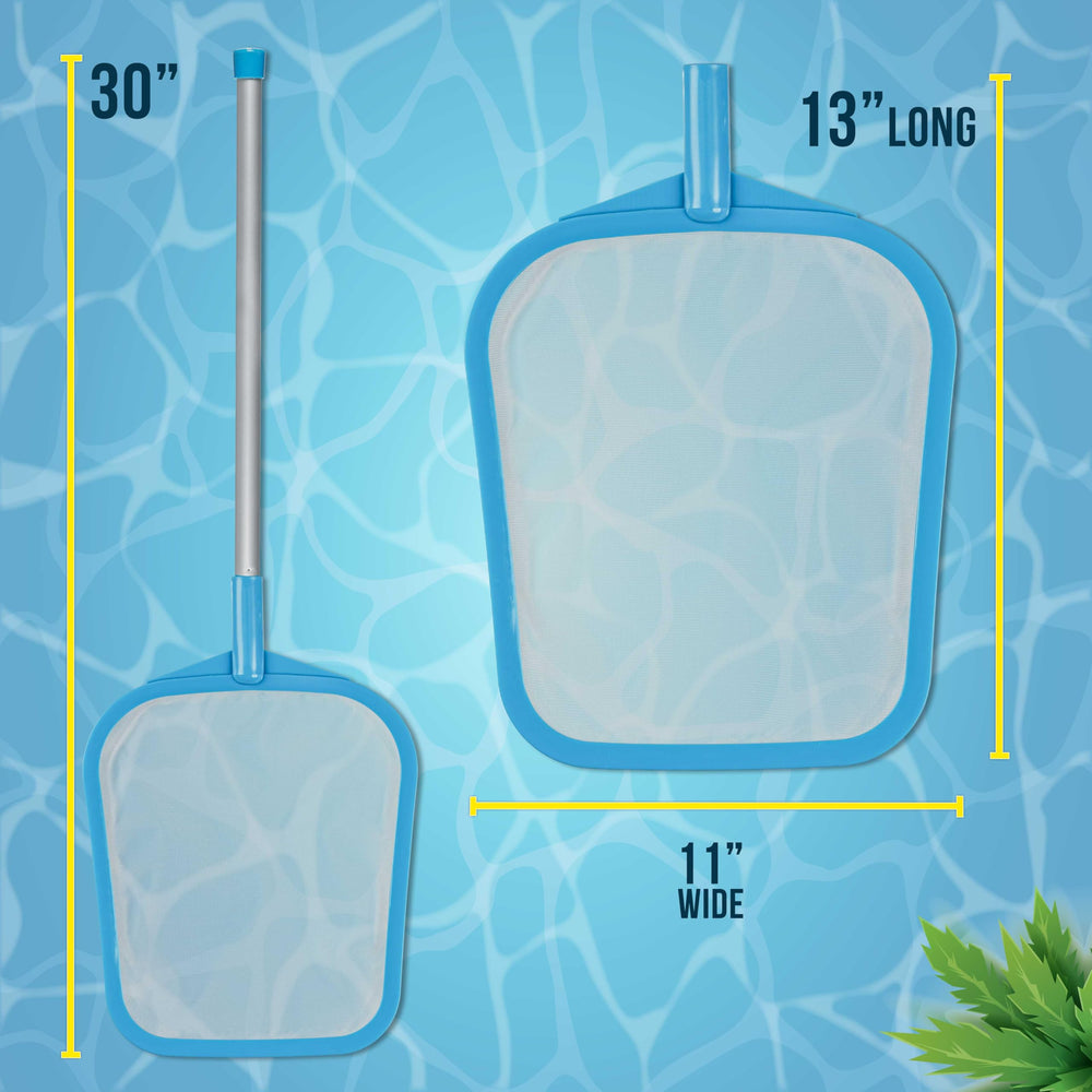 Close-up of U.S. Pool Supply skimmer net pole and handle