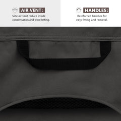Close-up of ULTCOVER Waterproof Patio Sofa Cover's elastic draw cord