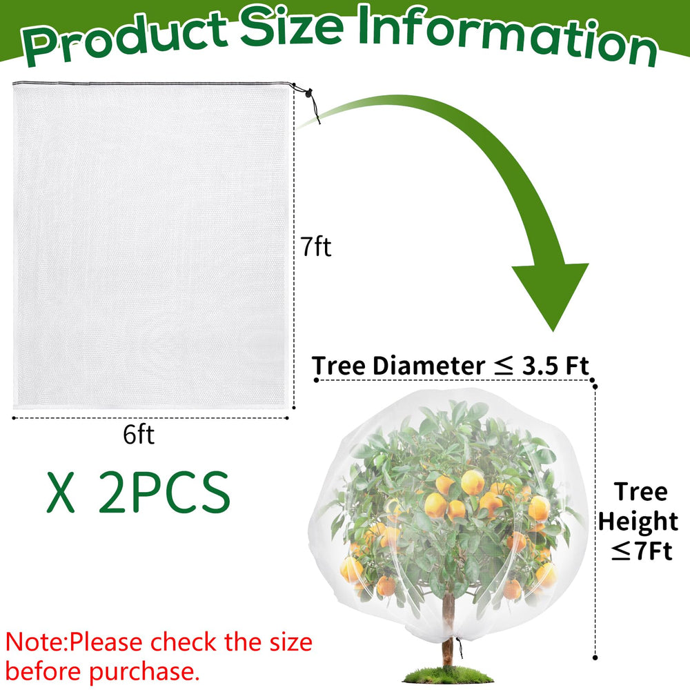 Close-up of ultra-fine mesh of ZYP Fruit Tree Netting
