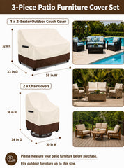 Close-up of UNARK swivel chair cover showing heavy duty 600D Oxford fabric