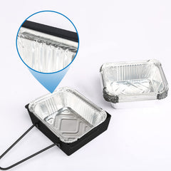 Close-up of Uniflasy grease tray with foil liner