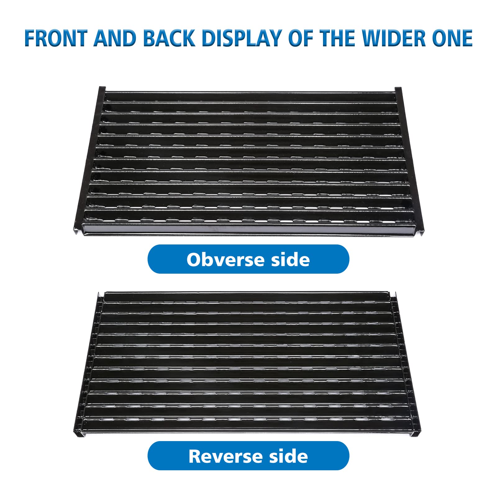 Close-up of Uniflasy grill grates with sear marks