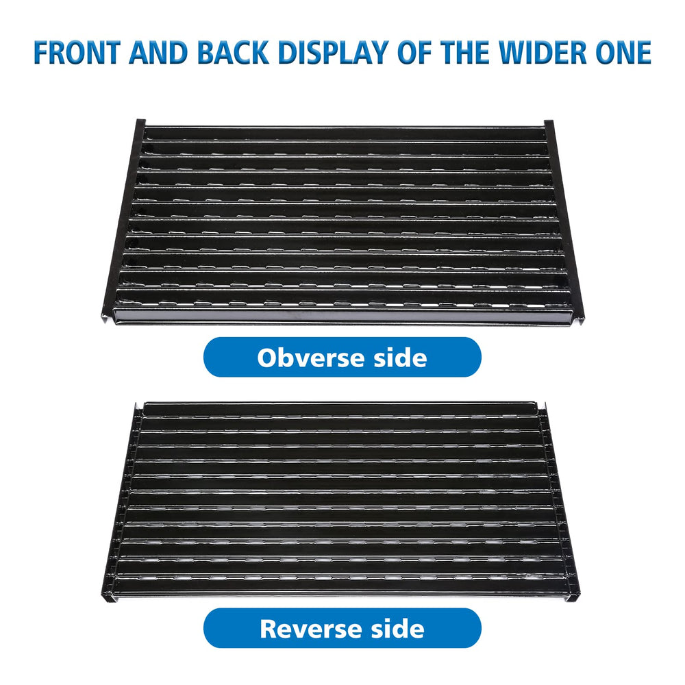 Close-up of Uniflasy grill grates with sear marks