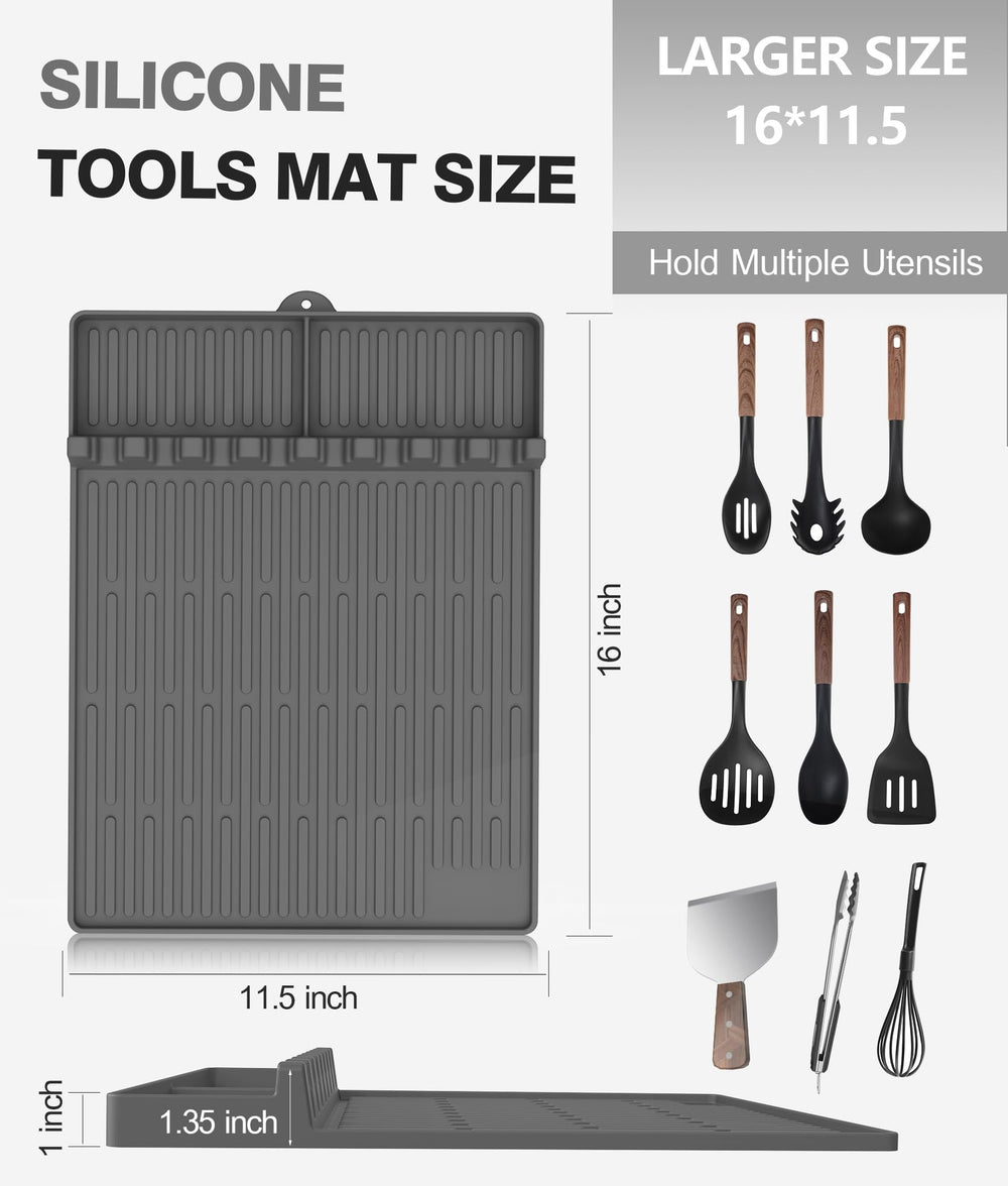 Close-up of Uozuke Silicone Grill Mat showcasing anti-slip design