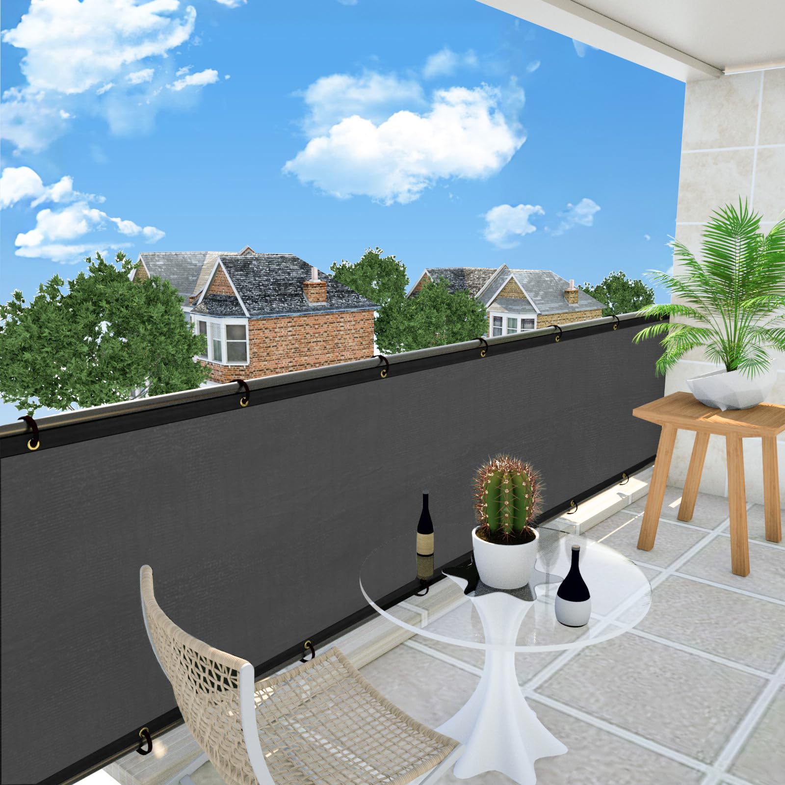 Close-up of UPGRADE Fence Privacy Screen material