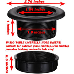 Close-up of UpinFun umbrella hole ring cap