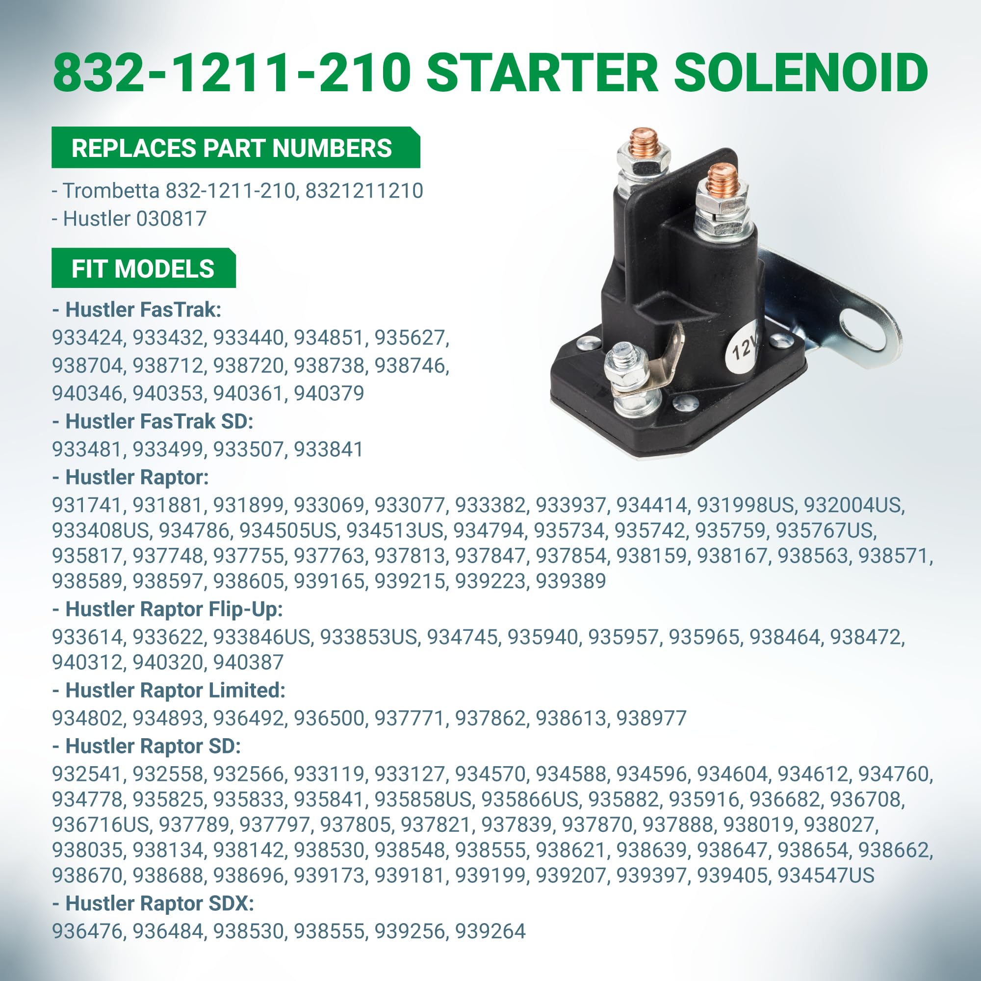 Close-up of upper copper studs on BlueStars Starter Solenoid