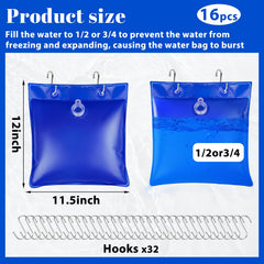 Close-up of UQM pool cover weight with sturdy hook