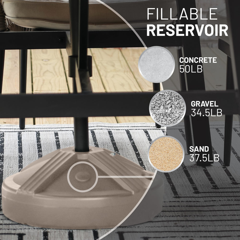Close-up of US Weight Umbrella Base material