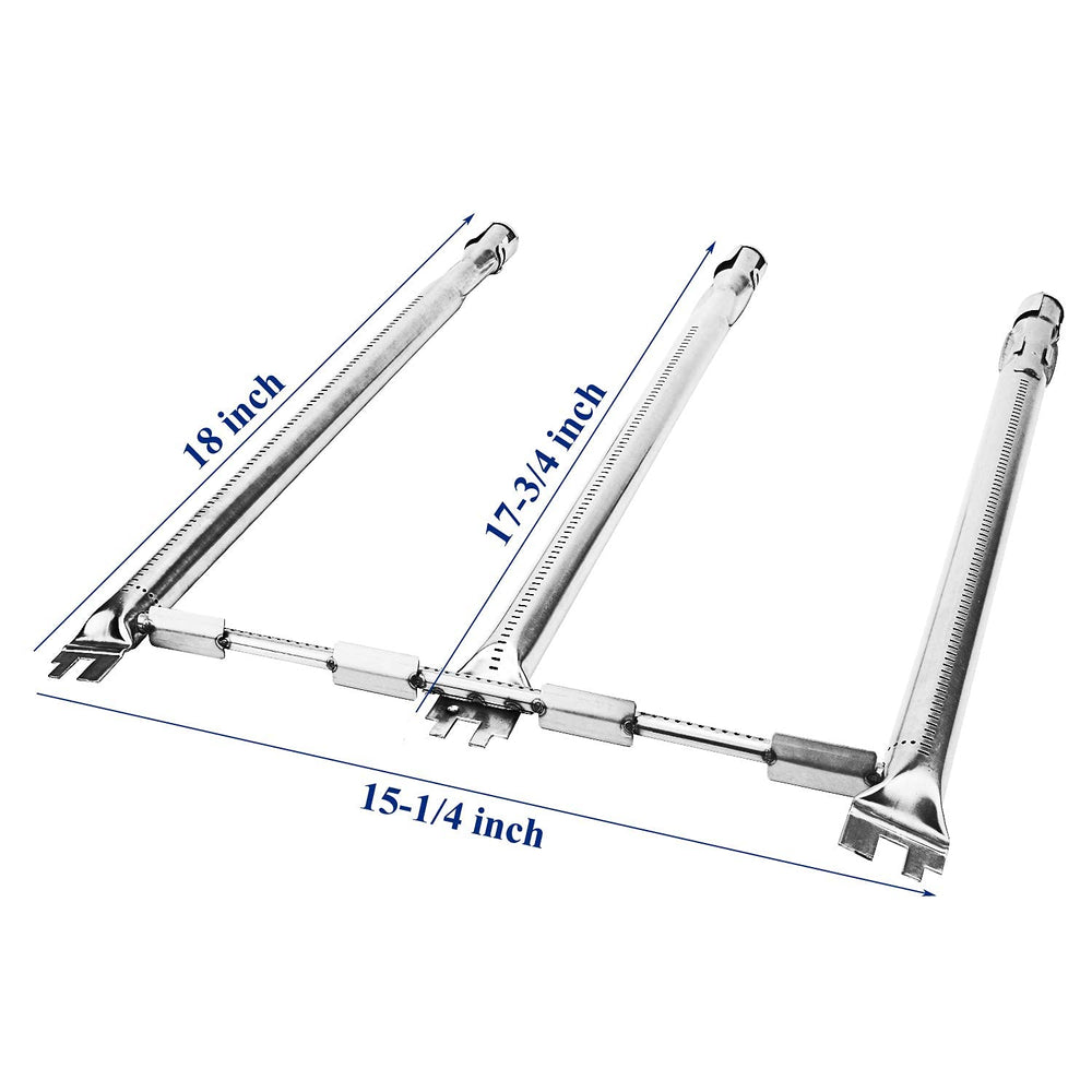Close-up of Utheer flavorizer bars for Weber Spirit 300 Series