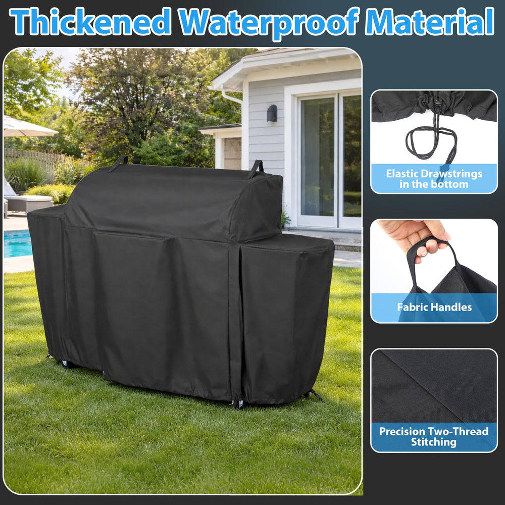 Close-up of Utheer Pellet Grill Cover seams