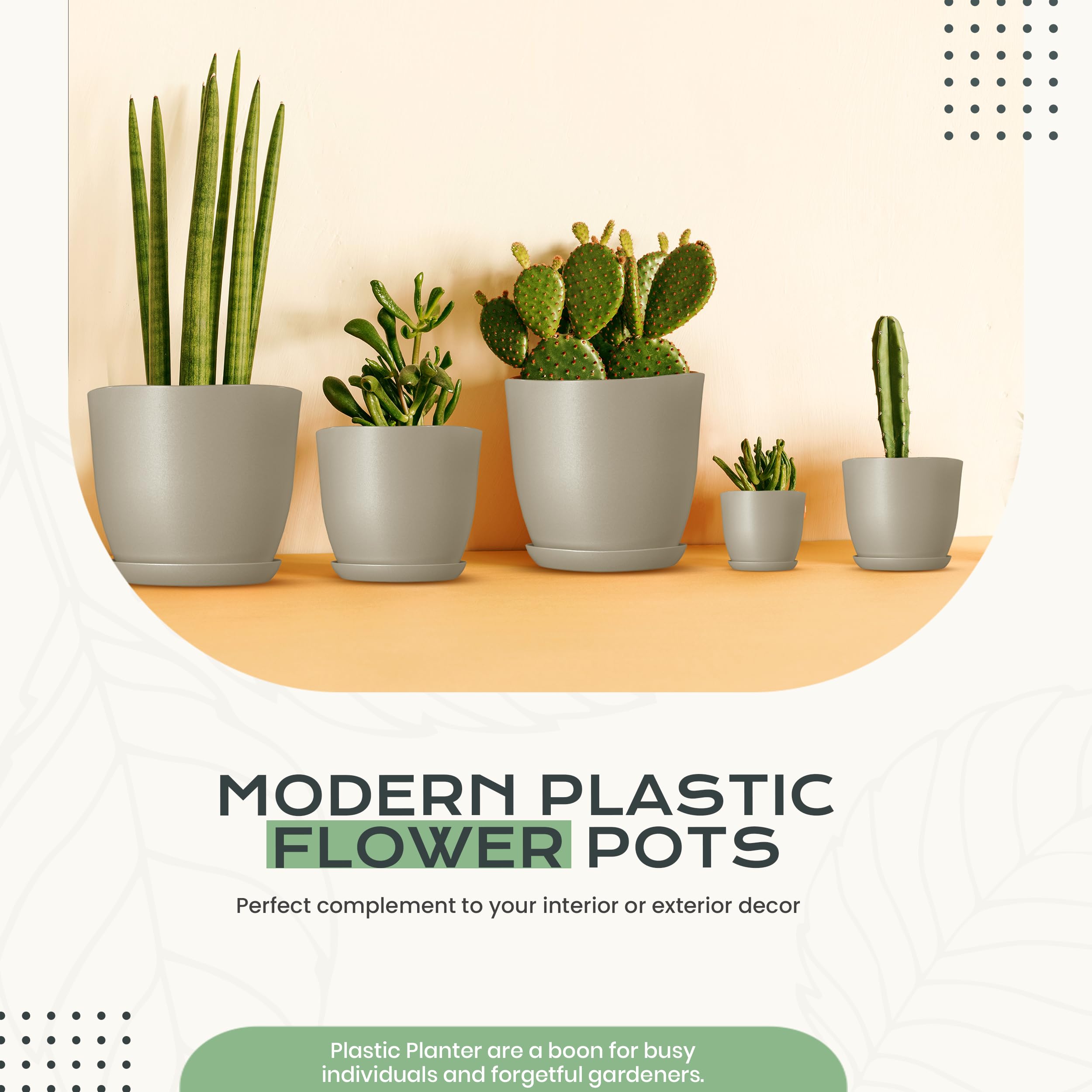 Close-up of Utopia Home pot material and drainage plug