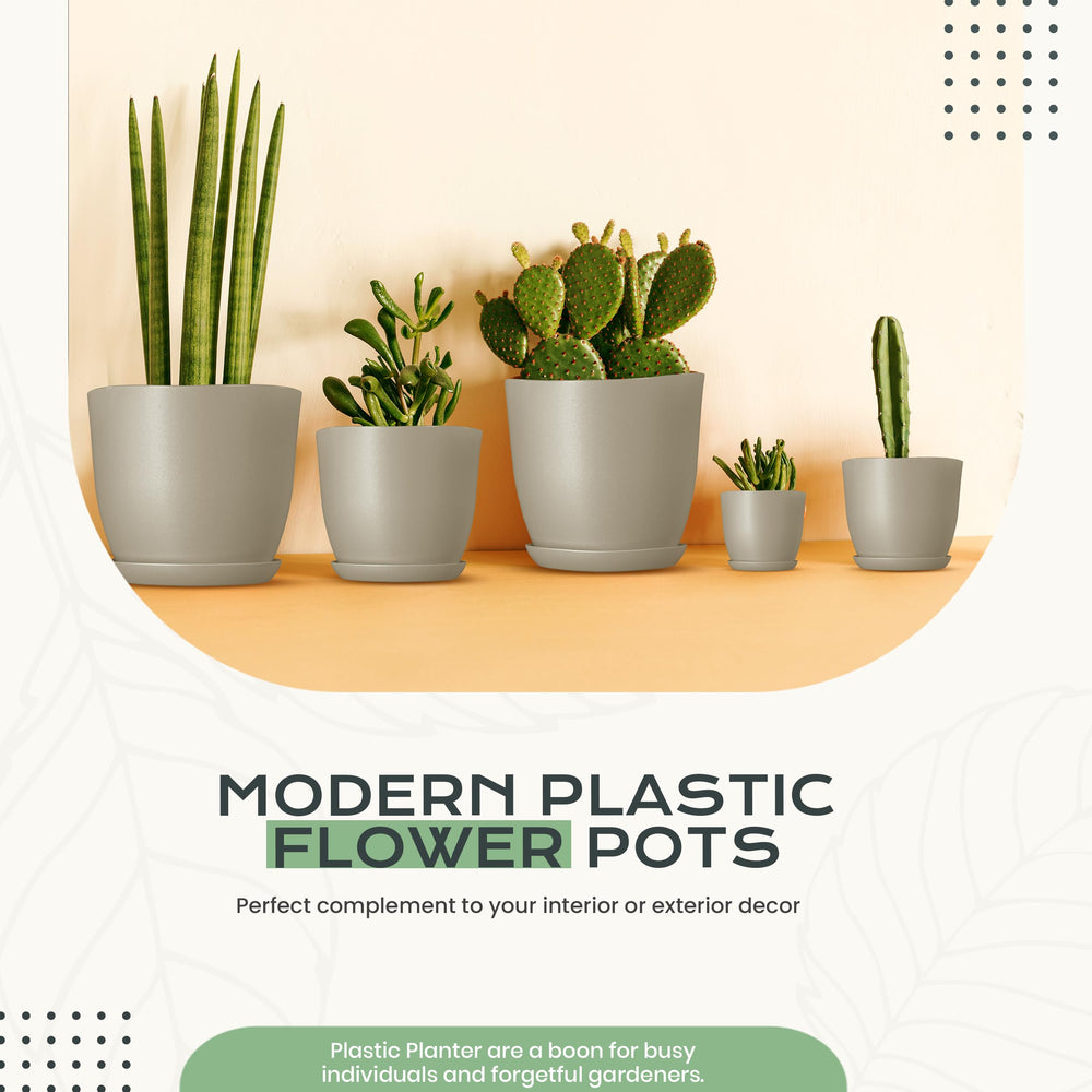 Close-up of Utopia Home pot material and drainage plug
