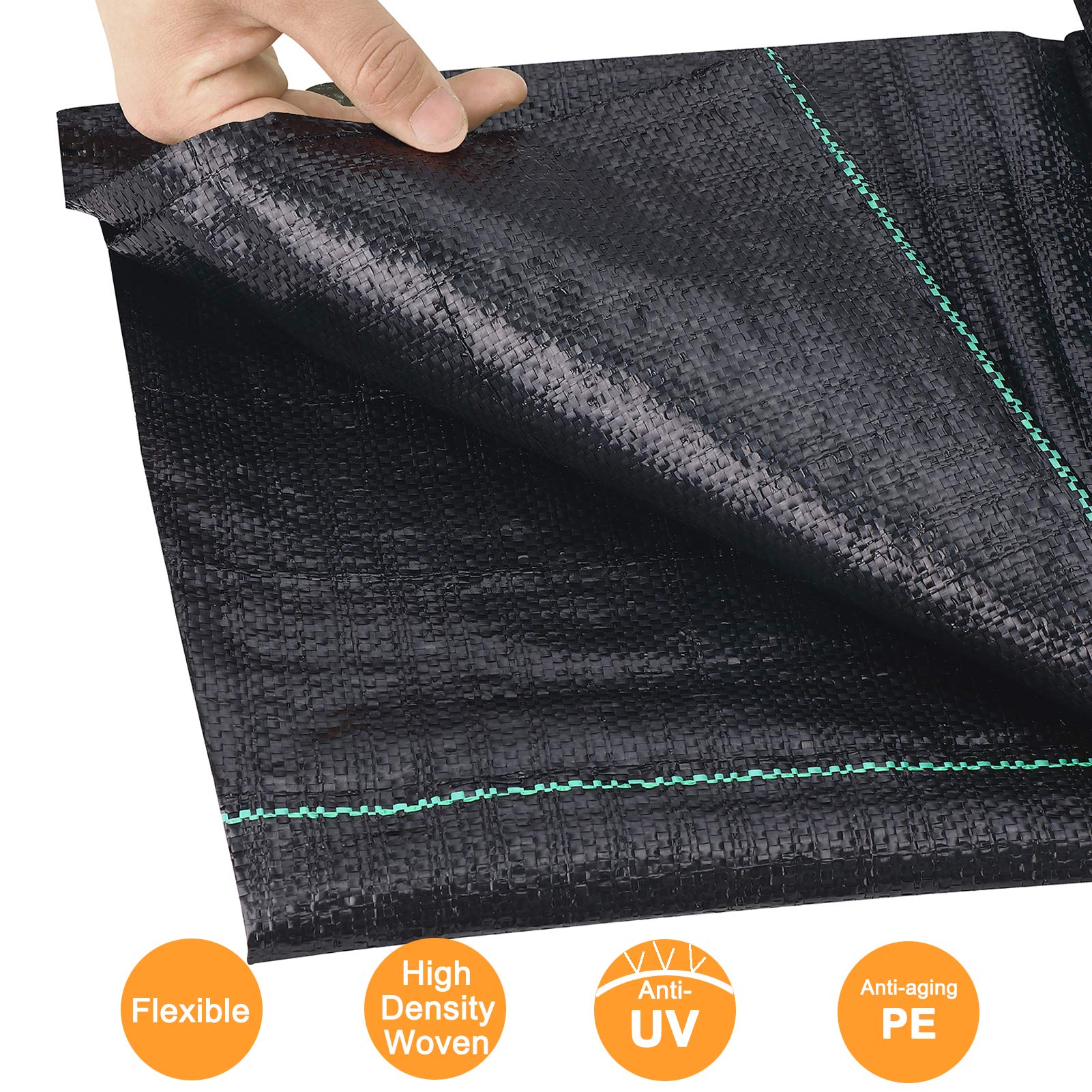 Close-up of UWIOFF weed barrier fabric texture