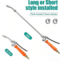 Close-up of VANPET sprayer wand brass connector