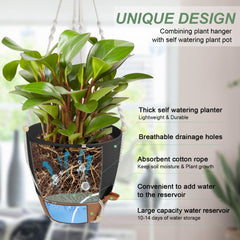 Close-up of Vanslogreen Macrame Plant Hanger decorative wood beads