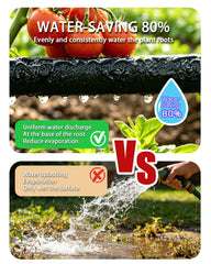 Close-up of Vantigreen soaker hose showing its flat design