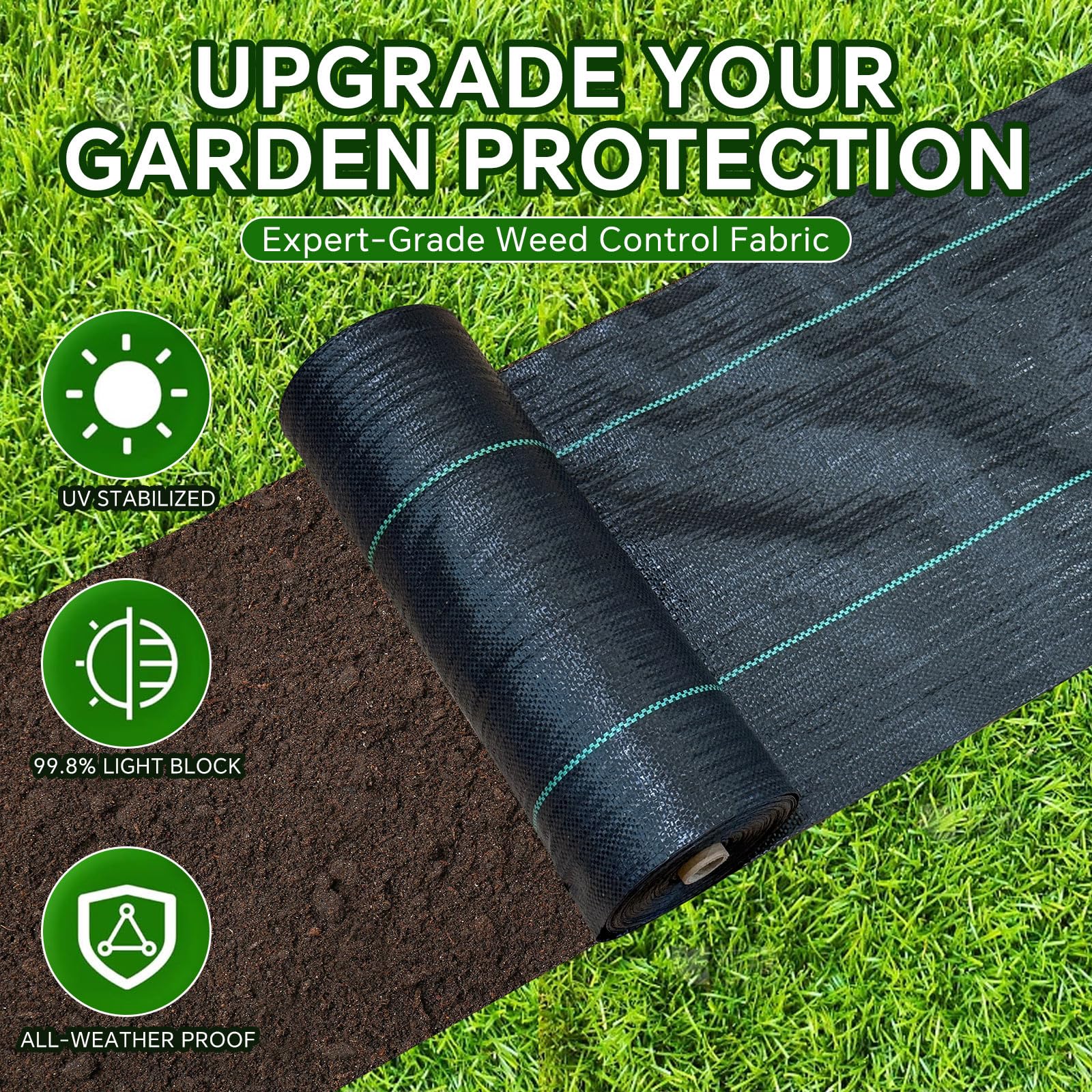 Close-up of Vanver Weed Barrier fabric texture
