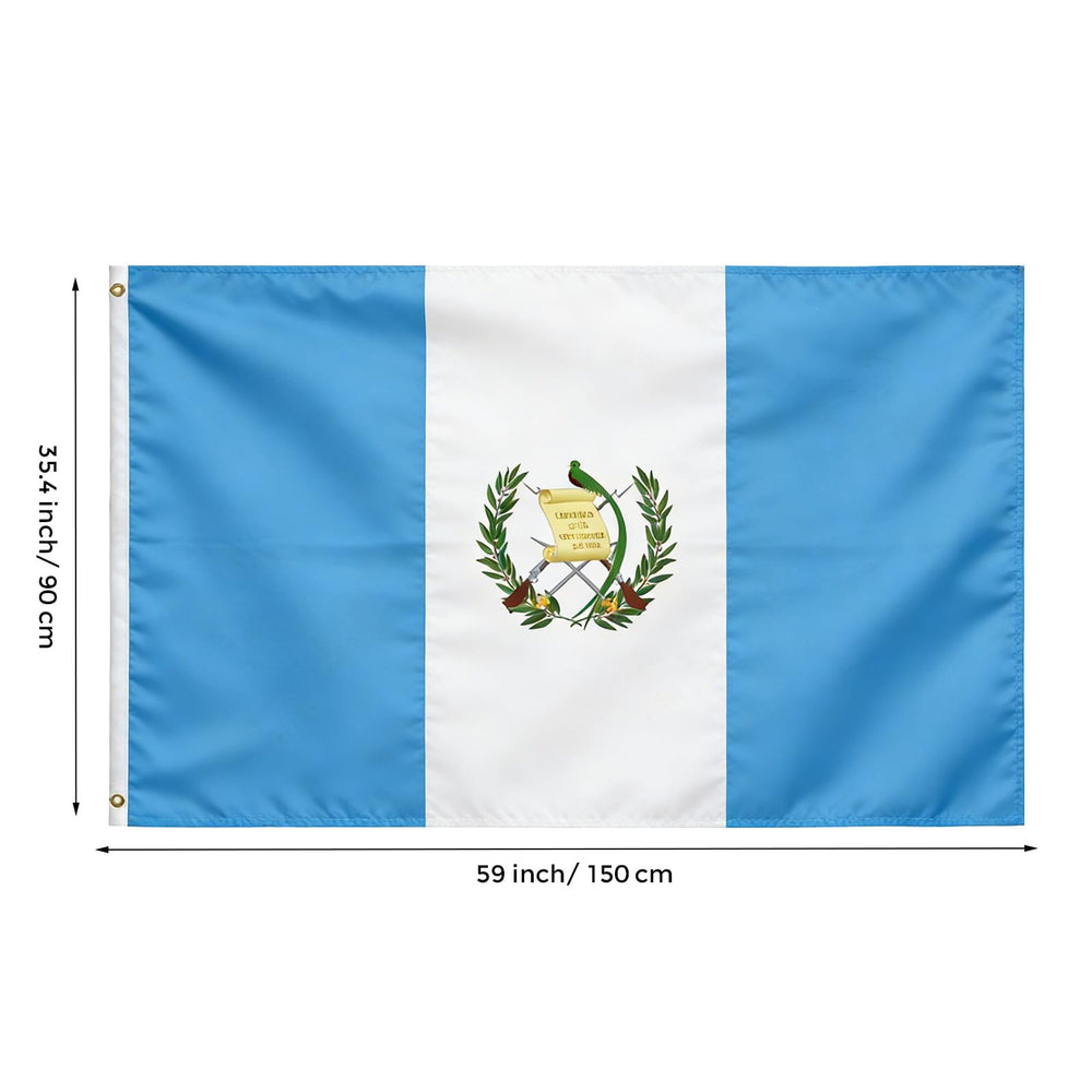 Close-up of VELIFFCO Guatemala Flag fabric texture