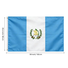 Close-up of VELIFFCO Guatemala Flag fabric texture