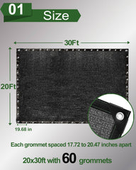 Close-up of vensovo shade cloth grommet and corner