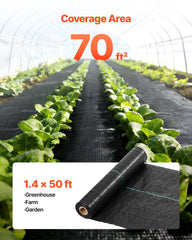 Close-up of VEVOR weed barrier fabric texture