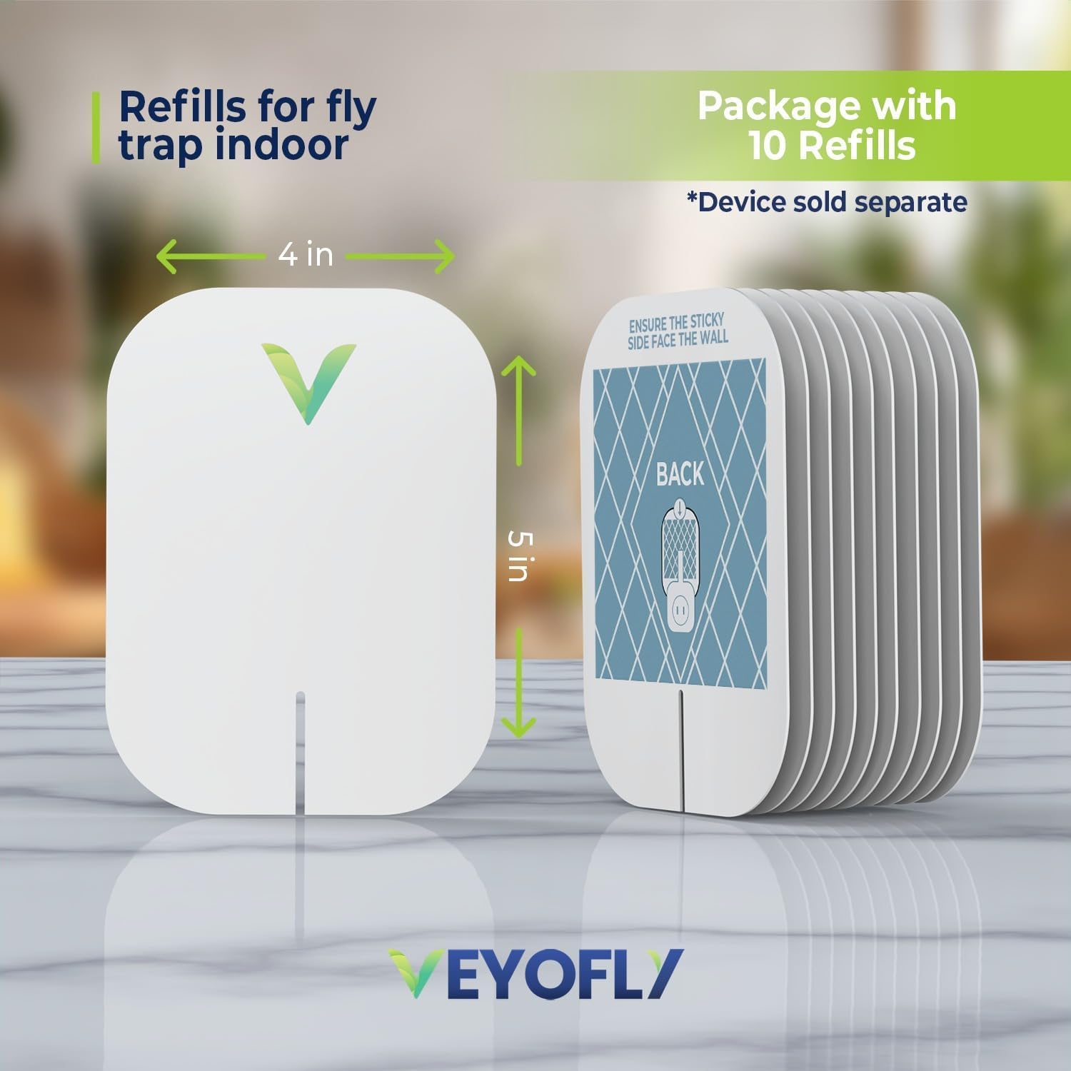 Close-up of VEYOFLY glue board showing strong adhesive