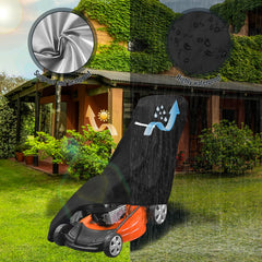 Close-up of Viadom lawn mower cover material texture