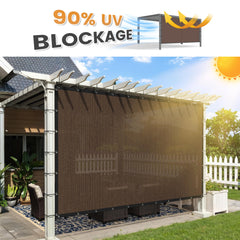 Close-up of VICLLAX Sun Shade Cloth grommets and stitching