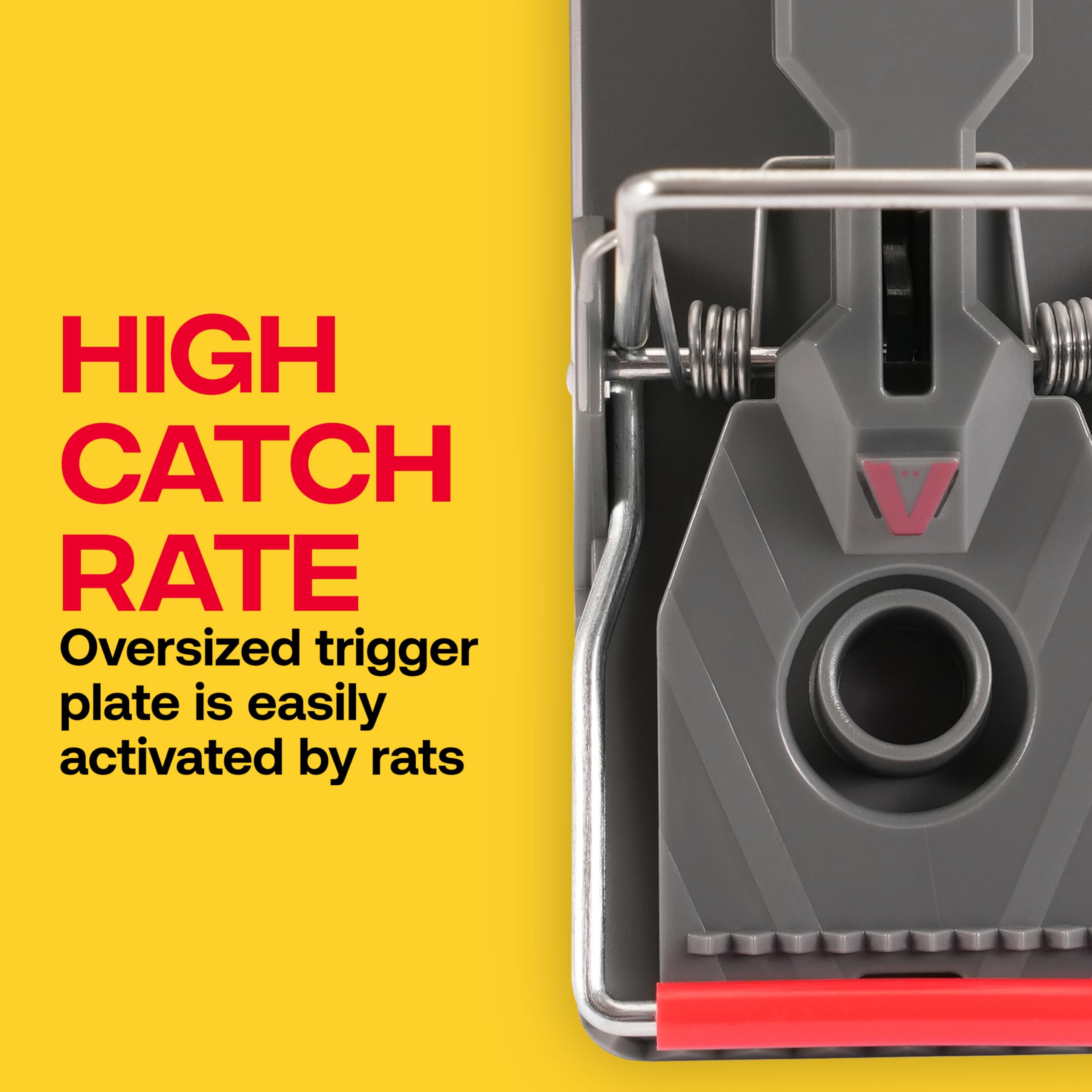 Close-up of Victor M144B Rat Trap pedal and trigger