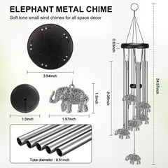 Close-up of Virekm wind chime showing aluminum material