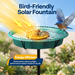 Close-up of VIVOHOME bird bath fountain nozzles