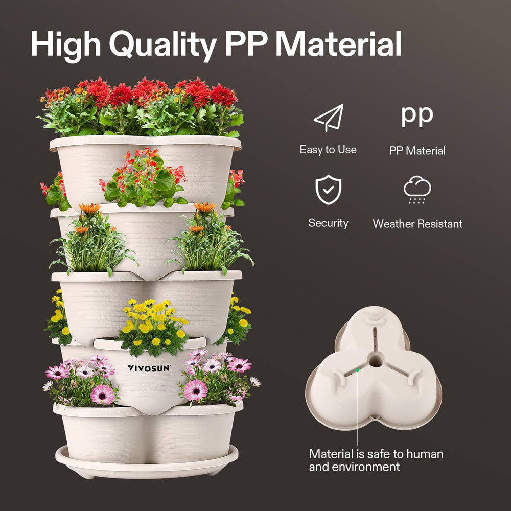 Close-up of VIVOSUN planter drainage holes and bottom dish