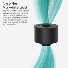 Close-up of Vornado Ultrasonic Mineral Cartridge design and texture