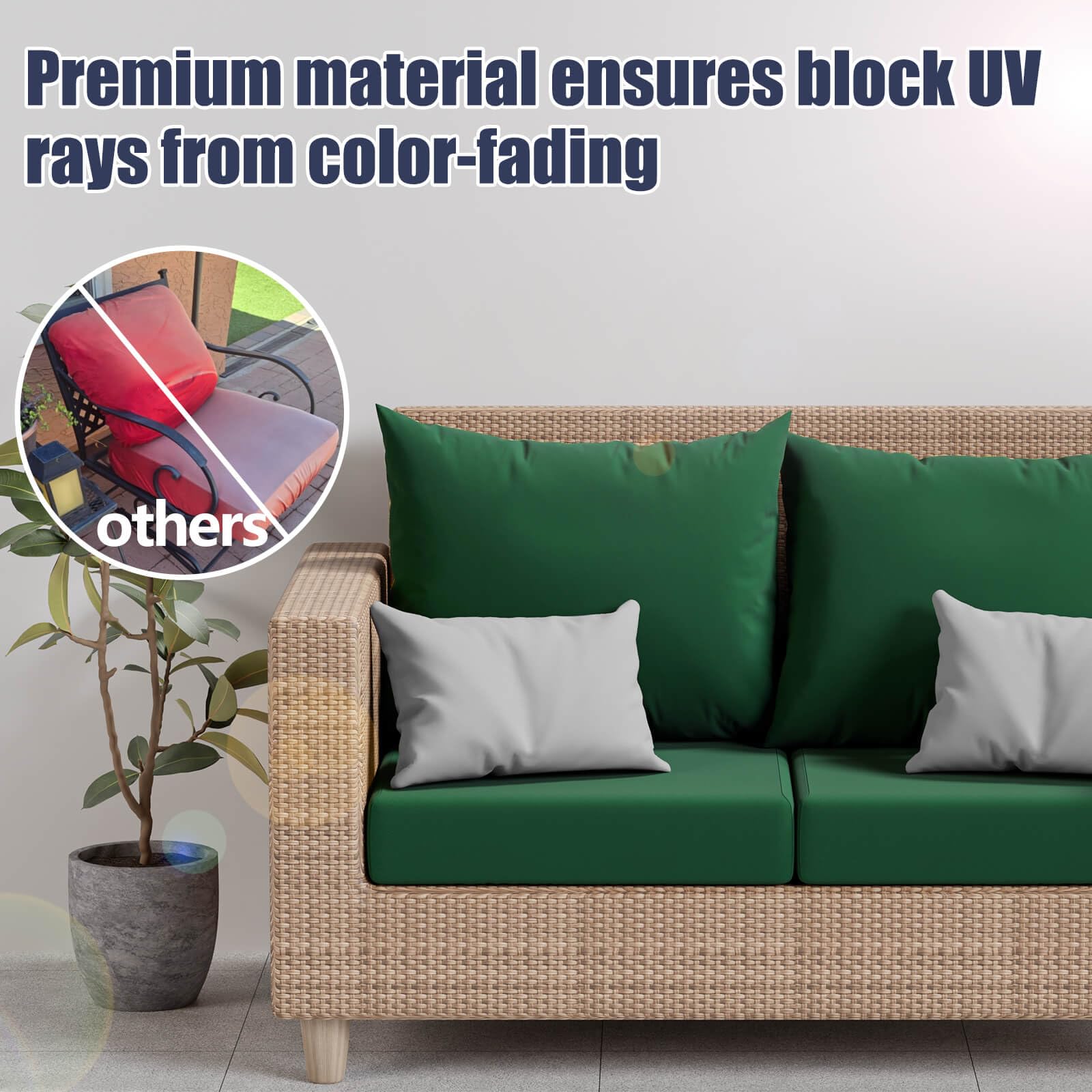 Close-up of Vorshape cushion cover fabric texture