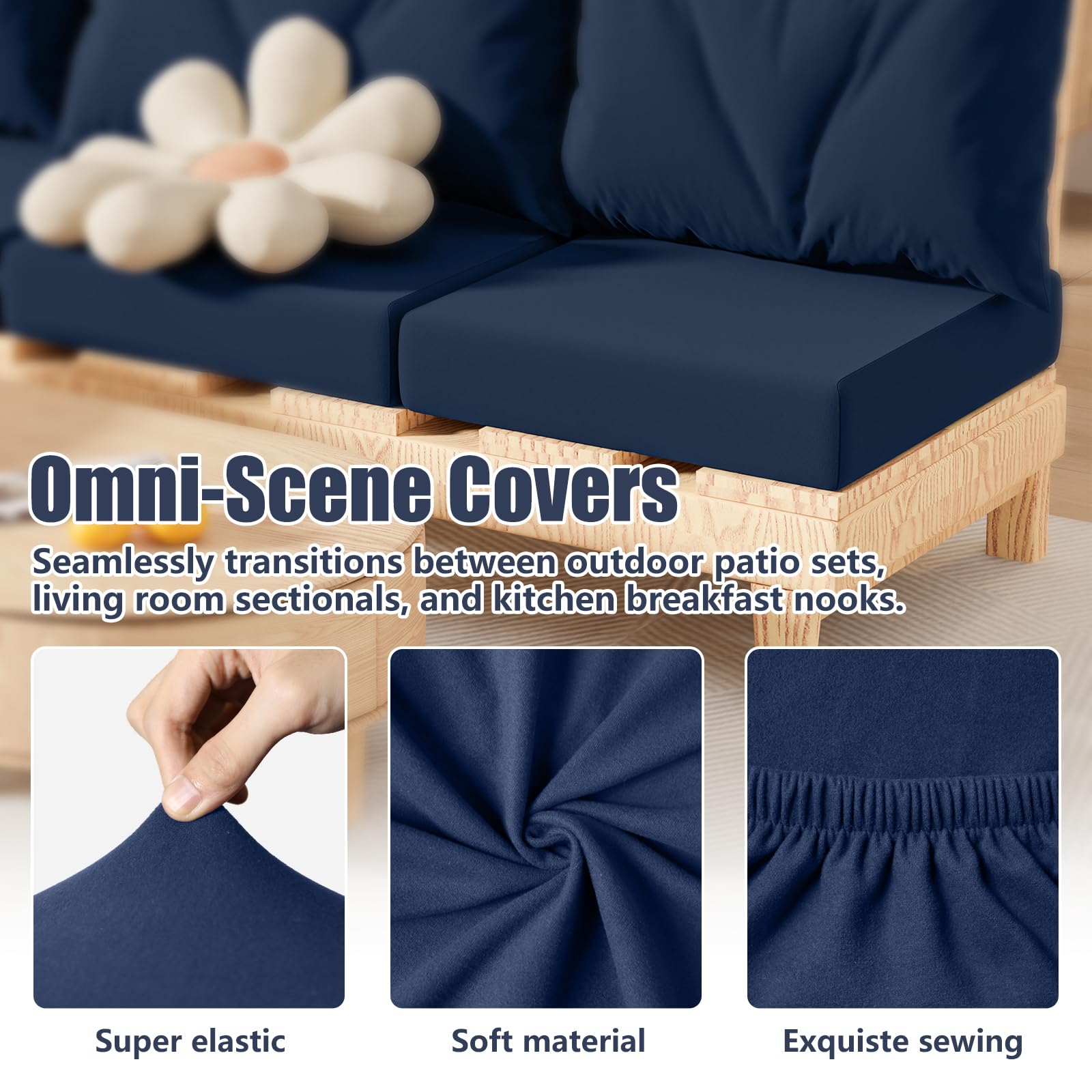 Close-up of Vorshape cushion cover fabric texture