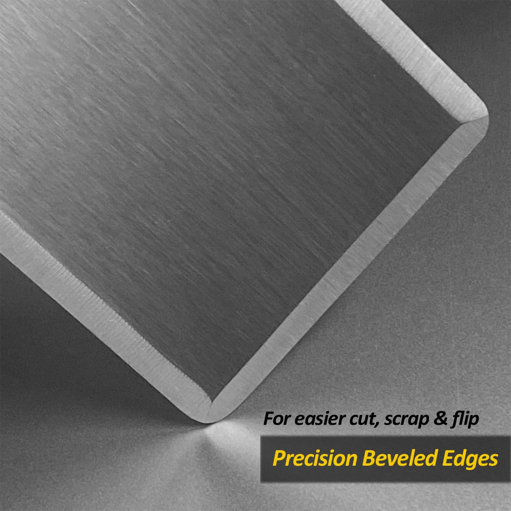 Close-up of Vovoly stainless steel spatula blade
