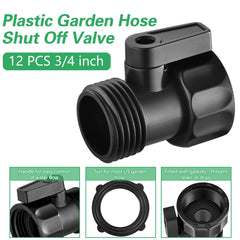 Close-up of Vtenyeo 3/4 inch hose shut off valve handle