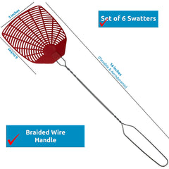 Close-up of W4W Fly Swatter head design for easy insect disposal