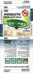 Close-up of W4W Mosquito Repellent Coil burning with citronella scent