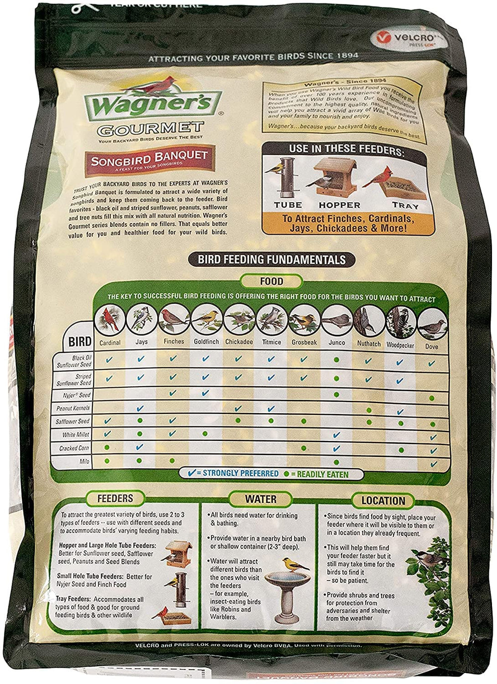 Close-up of Wagner's Songbird Banquet ingredients