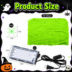 Close-up of Watayo 50W UV light for Halloween decorations