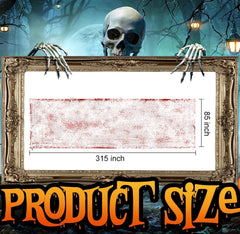 Close-up of Watayo Halloween Creepy Blood Cloth showing bloody print